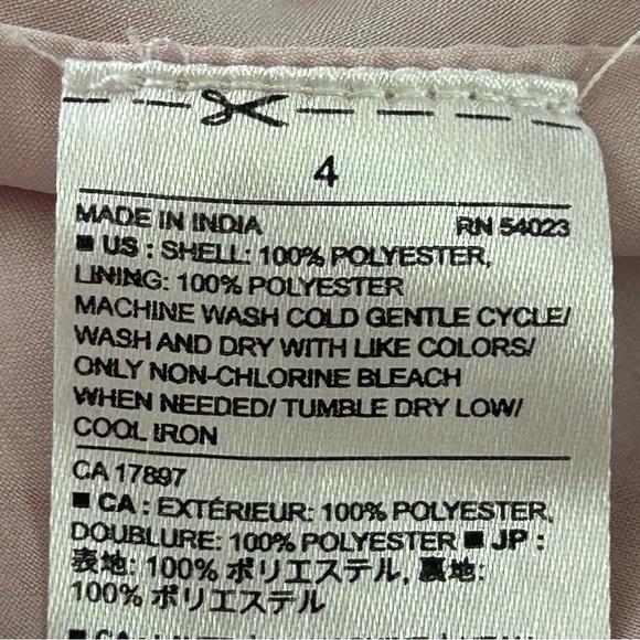 Banana Republic Pink Midi Flutter Sleeve Dress - Picture 5 of 8